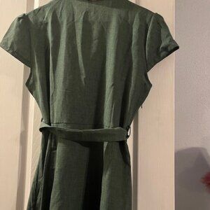 Classy sheer knee length dress
